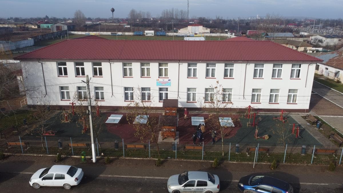 Școala Profesională Bordușani, vedere aeriană